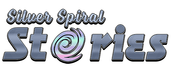 logo for science fiction series Silver Spiral Stories
