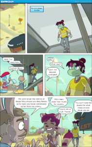 Cosmic Dash: Volume 4 Episode 3 – Page 6 set at Ferrow's Hope